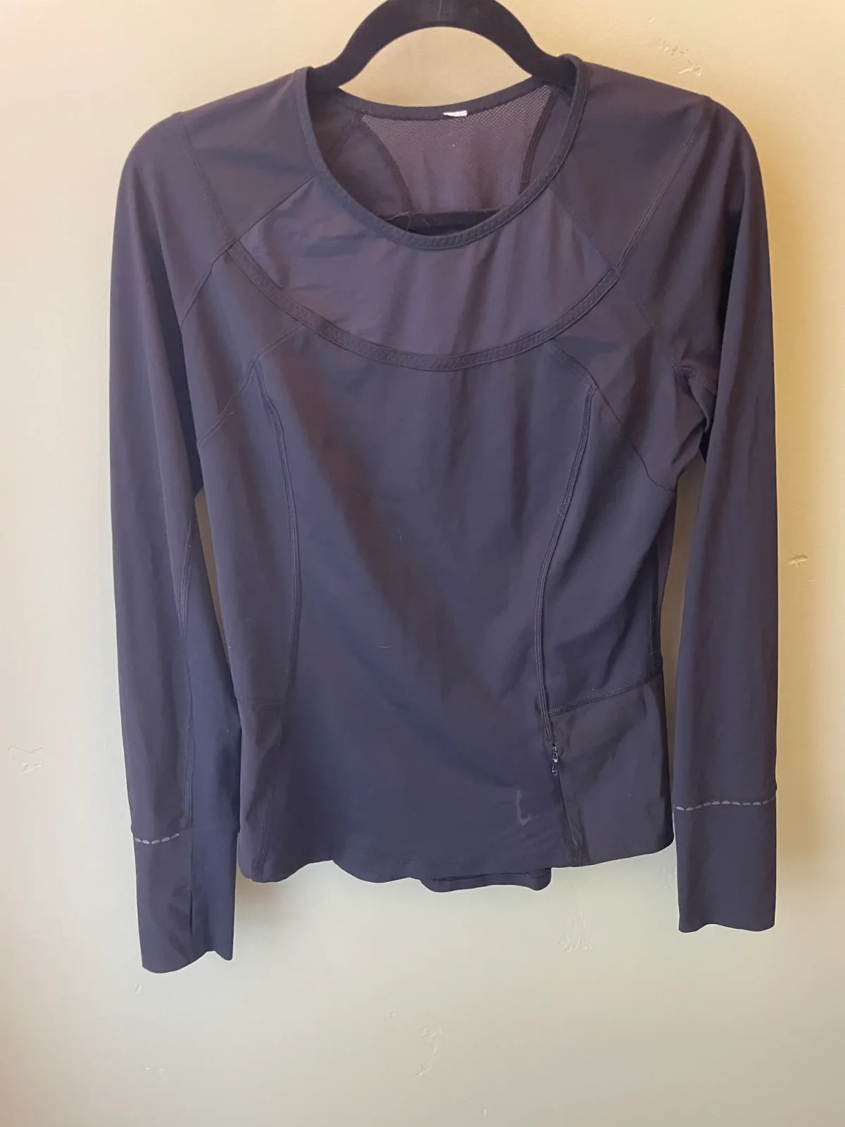 Lululemon Trail Bound Long Sleeve Top Black
